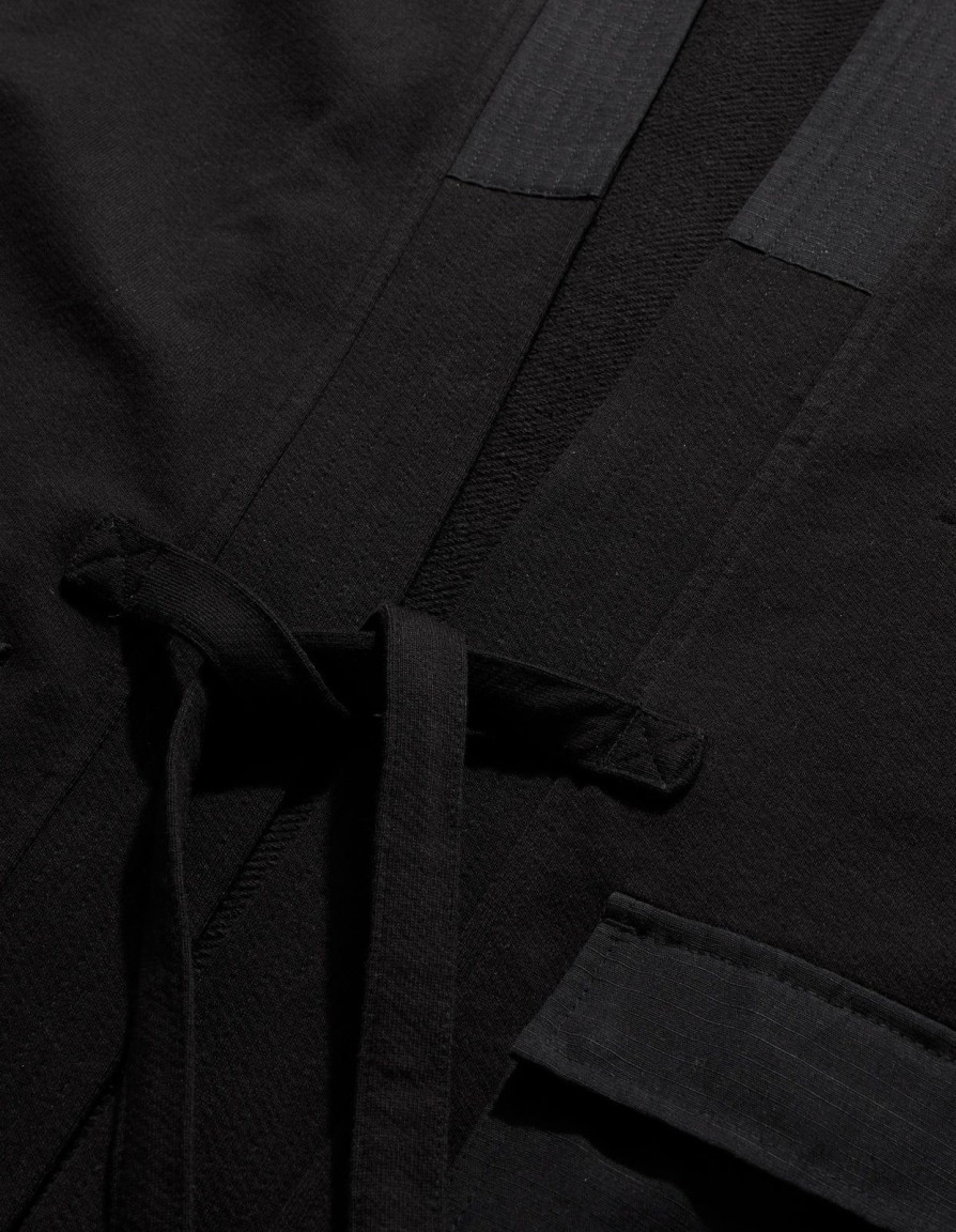 Clothing Maharishi Kimonos | 4228 Utility Pocket Sweat Kimono Black ...